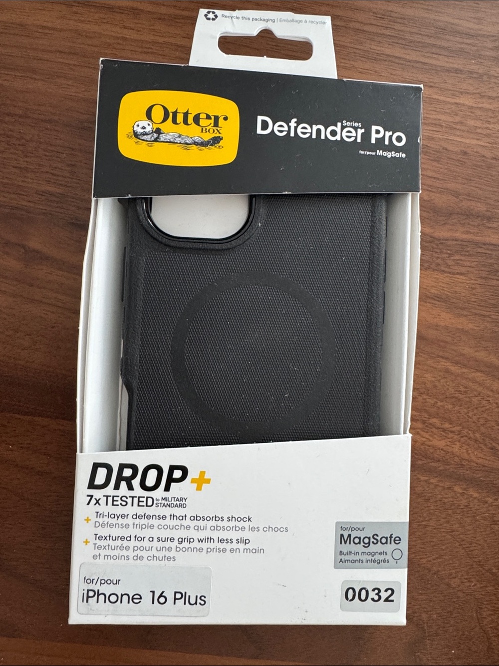 OtterBox Defender Pro MagSafe iPhone 16 Plus Case - Black